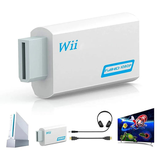 Wii to HDMI Converter 1080p Full HD Adapter + 3.5mm Audio Output