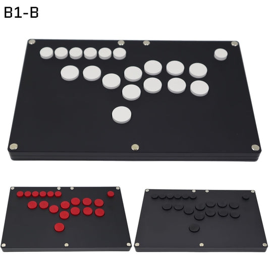 FightBox B1-B All Button Leverless Arcade Game Controller for PC/PS/XBOX/SWITCH Black Matte Acrylic Panel