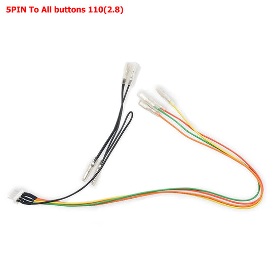 5-Pin to 2.8mm (.110")  All Button Leverless Conversion Harness