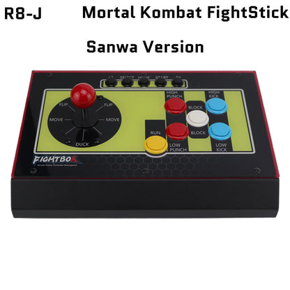 FightBox R8-J Mortal Kombat Arcade Fight Stick Game Controller Japanese Sanwa Joystick Version For PC/PS/XBOX/SWITCH