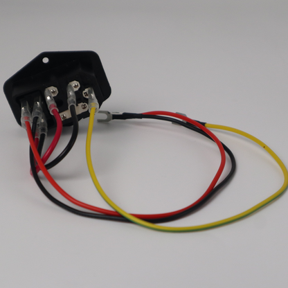 15A 250V Rocker Switch Power Socket Kit w/ Fuse &amp; Illuminated IEC320 C14 Inlet