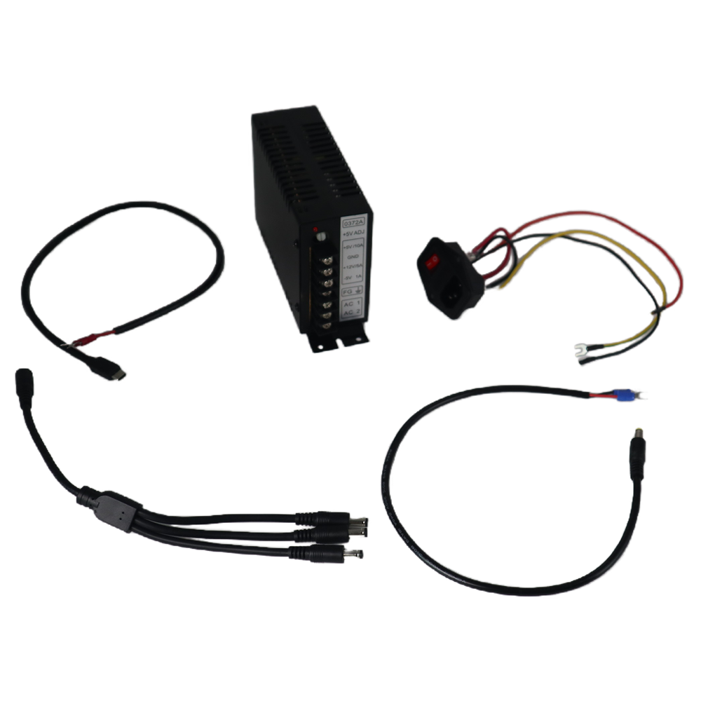 4-in-1 Arcade Power Kit for Raspberry Pi (5V USB-C / 3x 12V) | MAME & Cabinet Builds