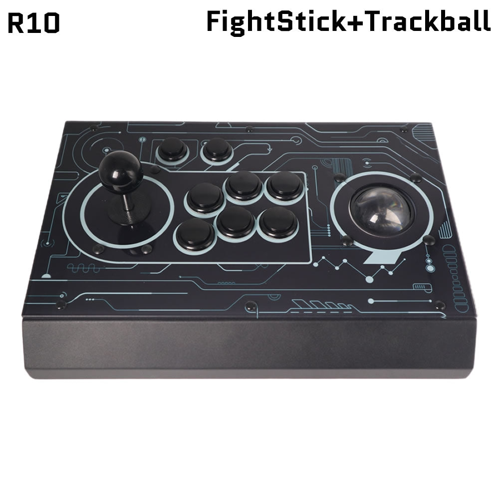 FightBox R10 Arcade Fight Stick With Trackball Retro Game Controller For PC/PS3