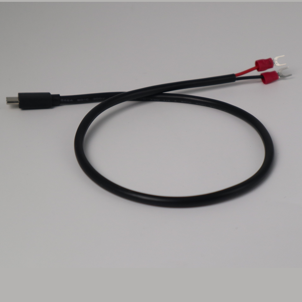 50cm USB Type-C Power Cable (5V 22AWG) to U-Terminal for DIY Power Box Interface