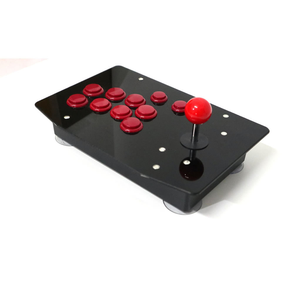 RAC-J500S 10 Buttons Right Handed Arcade Joystick USB Wired Black Acrylic Panel For PC