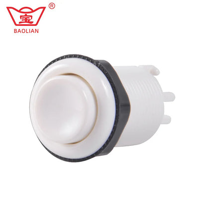 8X Baolian American Style 28mm Push Button with Three Terminal Microswitch Arcade Button Kit