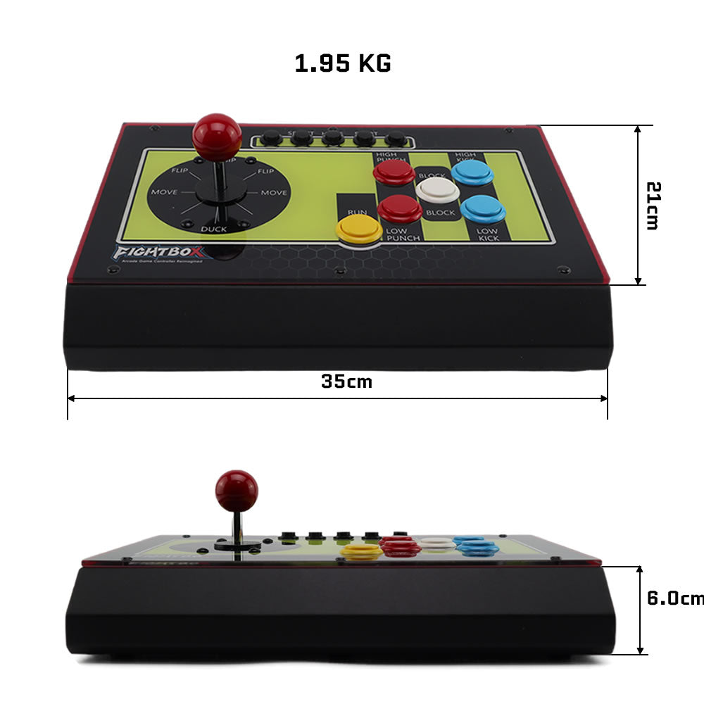 FightBox R8-J Mortal Kombat Arcade Fight Stick Game Controller Japanese Sanwa Joystick Version For PC/PS/XBOX/SWITCH