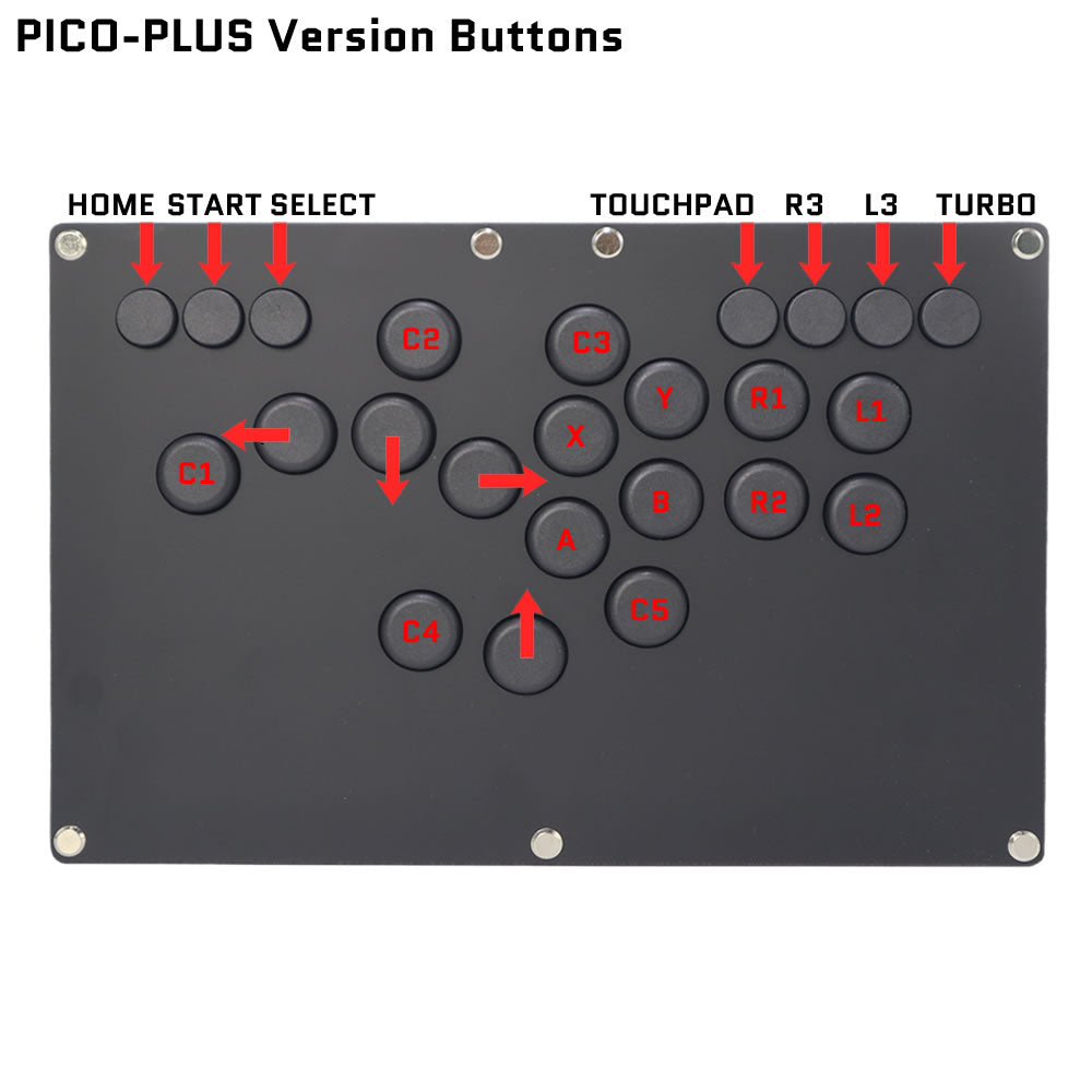 FightBox B-PRO All Button Leverless Arcade Game Controller for for PC/PS/XBOX/SWITCH