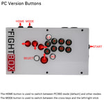 FightBox K10-EX All Button Leverless Arcade Game Controller for PC/PS/XBOX/SWITCH