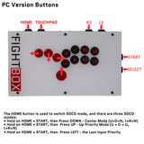 FightBox F-PICO-PLUS All Button Leverless Arcade Game Controller for PC/PS/SWITCH