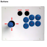 FightBox R3 Arcade Fight Stick Game Controller For Sega Mega Drive 1/2