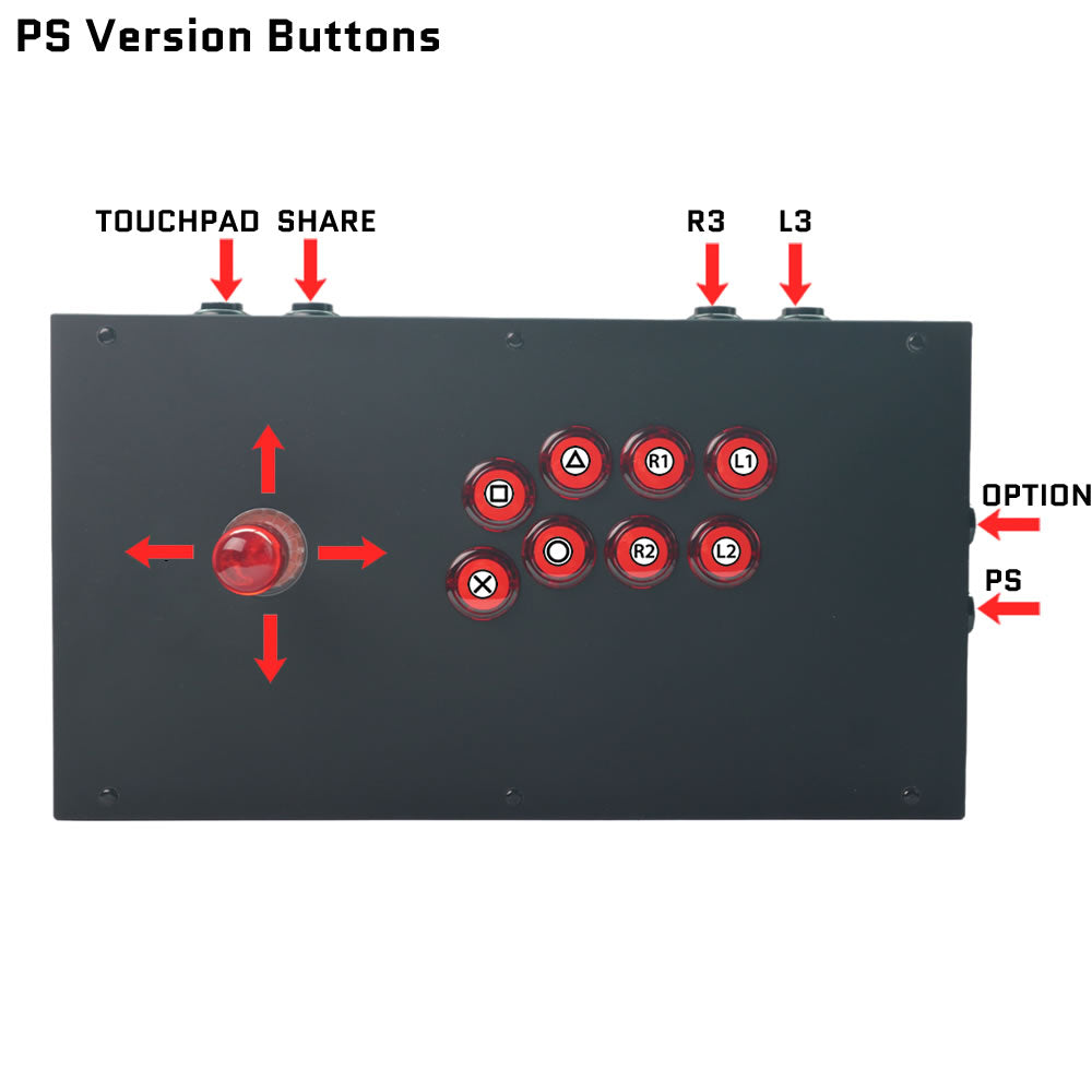 FightBox K2-NEO-Edition Korean Knee Lever Arcade Joystick Game Controller for PC/PS/XBOX/SWITCH