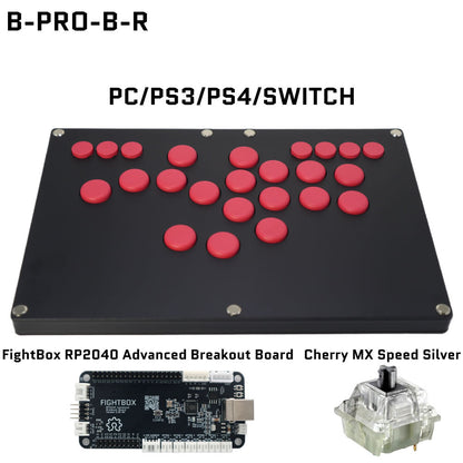 FightBox B-PRO All Button Leverless Arcade Game Controller for for PC/PS/XBOX/SWITCH