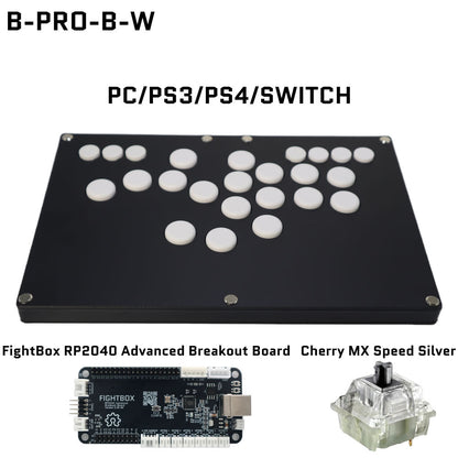 FightBox B-PRO All Button Leverless Arcade Game Controller for for PC/PS/XBOX/SWITCH