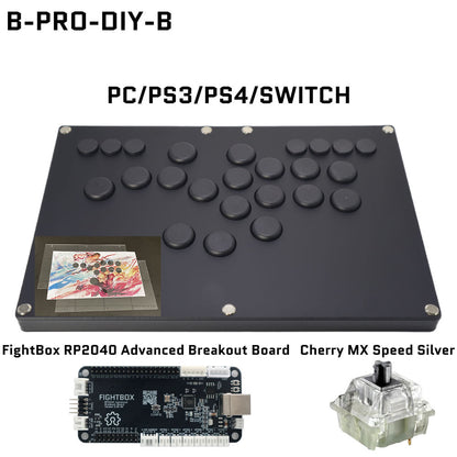 FightBox B-PRO All Button Leverless Arcade Game Controller for for PC/PS/XBOX/SWITCH