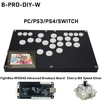FightBox B-PRO All Button Leverless Arcade Game Controller for for PC/PS/XBOX/SWITCH