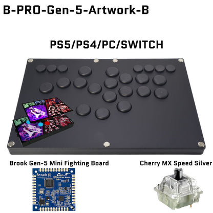 FightBox B-PRO All Button Leverless Arcade Game Controller for for PC/PS/XBOX/SWITCH