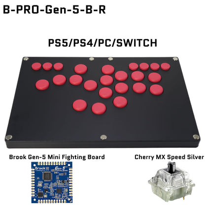 FightBox B-PRO All Button Leverless Arcade Game Controller for for PC/PS/XBOX/SWITCH