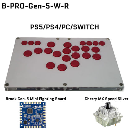 FightBox B-PRO All Button Leverless Arcade Game Controller for for PC/PS/XBOX/SWITCH