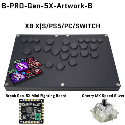 FightBox B-PRO All Button Leverless Arcade Game Controller for for PC/PS/XBOX/SWITCH