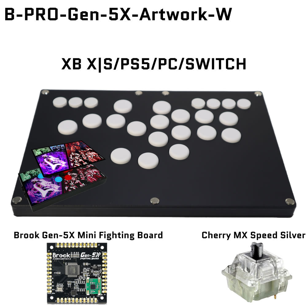 FightBox B-PRO All Button Leverless Arcade Game Controller for for PC/PS/XBOX/SWITCH