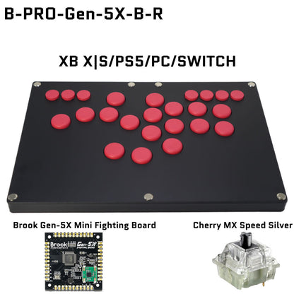 FightBox B-PRO All Button Leverless Arcade Game Controller for for PC/PS/XBOX/SWITCH