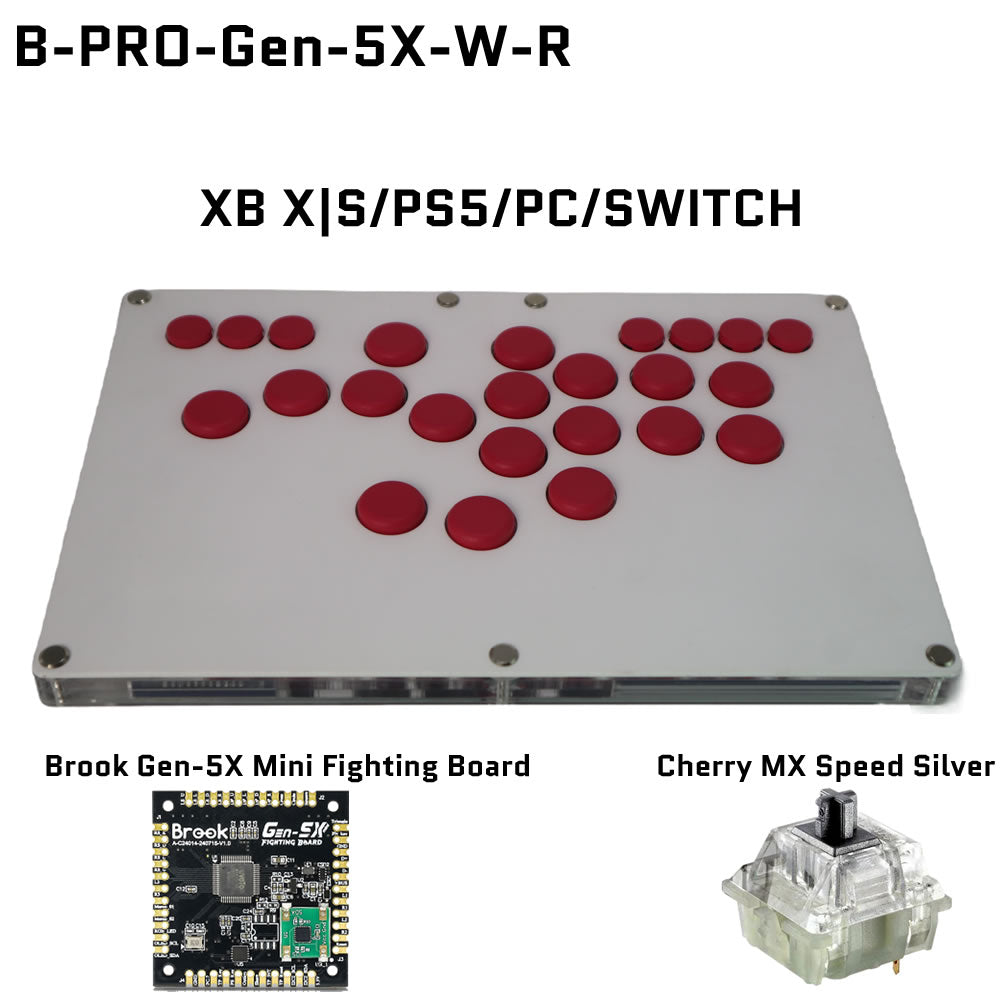 FightBox B-PRO All Button Leverless Arcade Game Controller for for PC/PS/XBOX/SWITCH