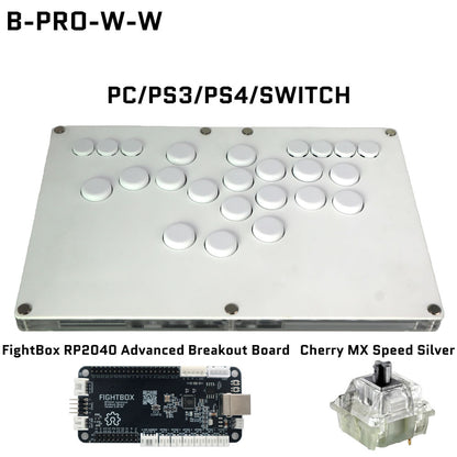 FightBox B-PRO All Button Leverless Arcade Game Controller for for PC/PS/XBOX/SWITCH