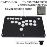 FightBox B1-B All Button Leverless Arcade Game Controller for PC/PS/XBOX/SWITCH Black Matte Acrylic Panel