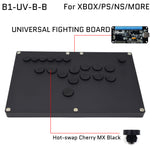 FightBox B1-B All Button Leverless Arcade Game Controller for PC/PS/XBOX/SWITCH Black Matte Acrylic Panel