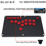 FightBox B1-B All Button Leverless Arcade Game Controller for PC/PS/XBOX/SWITCH Black Matte Acrylic Panel