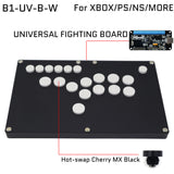 FightBox B1-B All Button Leverless Arcade Game Controller for PC/PS/XBOX/SWITCH Black Matte Acrylic Panel