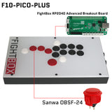 FightBox F-PICO-PLUS All Button Leverless Arcade Game Controller for PC/PS/SWITCH