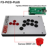 FightBox F-PICO-PLUS All Button Leverless Arcade Game Controller for PC/PS/SWITCH