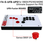 FightBox F4-S All Button Leverless Arcade Game Controller for PC/PS/XBOX/SWITCH