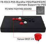 FightBox F8-R3L3 All Button Leverless Arcade Game Controller for PC/PS3/SWITCH