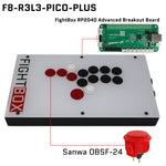 FightBox F-PICO-PLUS All Button Leverless Arcade Game Controller for PC/PS/SWITCH