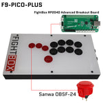 FightBox F-PICO-PLUS All Button Leverless Arcade Game Controller for PC/PS/SWITCH