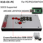 FightBox K10-EX All Button Leverless Arcade Game Controller for PC/PS/XBOX/SWITCH