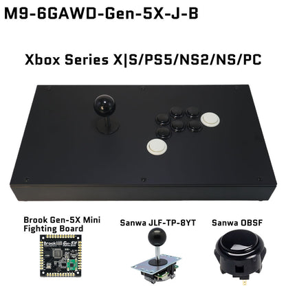 FightBox M9-6GAWD Arcade Joystick FightStick Game Controller for PC/PS/XBOX/SWITCH