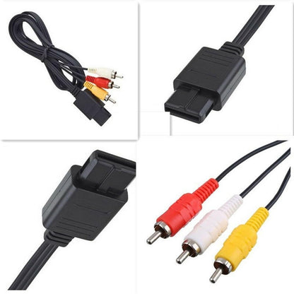 AV Composite RCA Cable for Nintendo 64 N64, SNES & GameCube