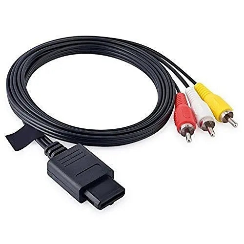N64 SNES GameCube AV Cable Cord - RCA Audio Video TV Adapter for Nintendo Consoles