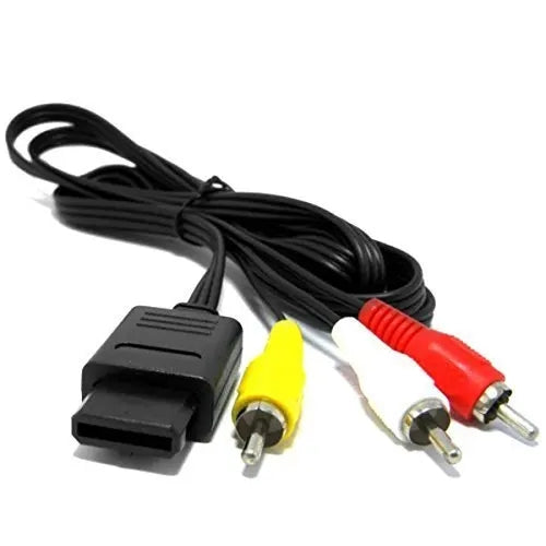 N64 SNES GameCube AV Cable Cord - RCA Audio Video TV Adapter for Nintendo Consoles