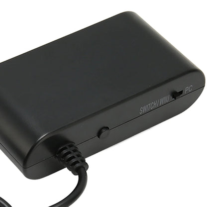 GameCube Controller Adapter 4 Port 3-in-1 w/ Turbo & Vibrate for Nintendo Switch / Wii U / PC Smash Bros