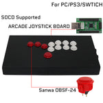 RAC-J800B All Buttons Leverless Arcade Joystick Fight Stick For PS5/PS4/PS3/Xbox/PC