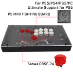 RAC-J800B All Buttons Leverless Arcade Joystick Fight Stick For PS5/PS4/PS3/Xbox/PC