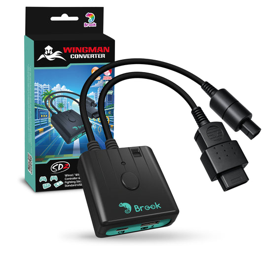 Brook Wingman SD2 Converter for Sega Saturn & Dreamcast – Wireless Controller Adapter