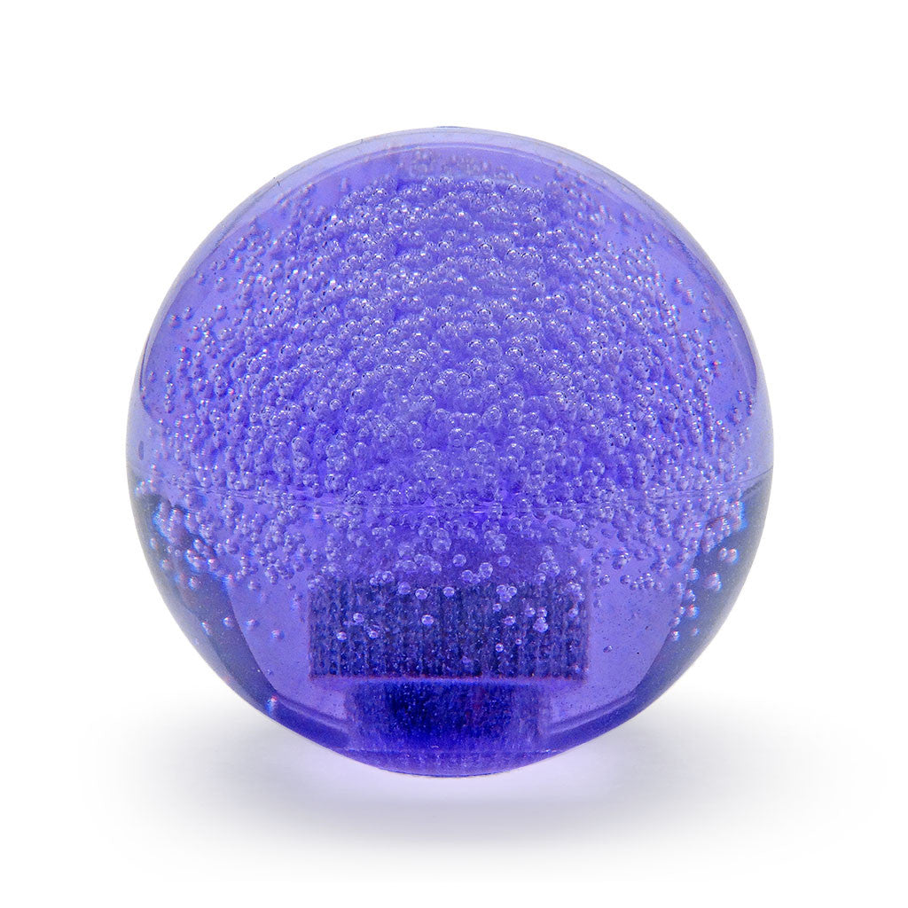 Seimitsu LB-39 Bubbletop Purple – 35mm Translucent Arcade Joystick Ball Top for Sanwa JLF & Seimitsu LS-32 | 6mm Threaded, Clear Bubble Design
