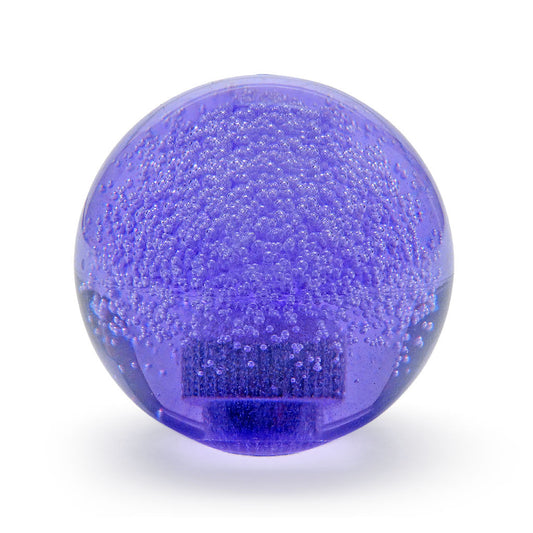 Seimitsu LB-39 Bubbletop Purple – 35mm Translucent Arcade Joystick Ball Top for Sanwa JLF & Seimitsu LS-32 | 6mm Threaded, Clear Bubble Design