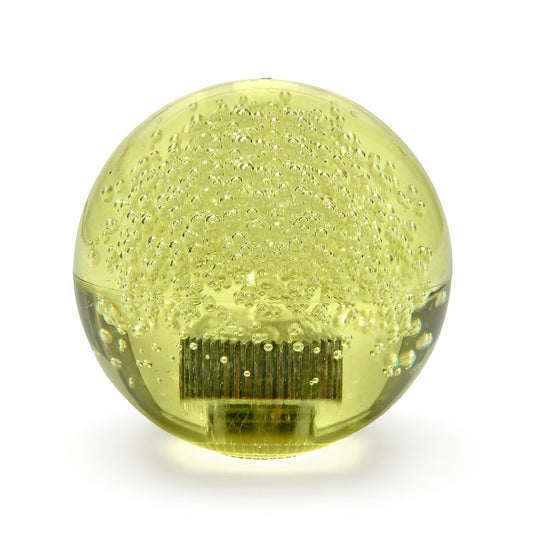 Seimitsu LB-39 Bubbletop Yellow – 35mm Translucent Arcade Joystick Ball Top for Sanwa JLF & Seimitsu LS-32 | 6mm Threaded, Clear Bubble Design